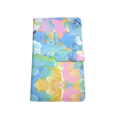 [CLEARANCE] Pikxi 96 Pockets Beautiful Colorful Artistic Painted Style Photo Album with Slip On Cover Latch for Fujifilm Instax Mini Instant Camera - Pink Tie-Dye