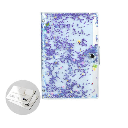 [CLEARANCE] Pikxi 96 Pockets Quicksand Clear Photo Album for Fujifilm Instax Mini Film Camera - Blue
