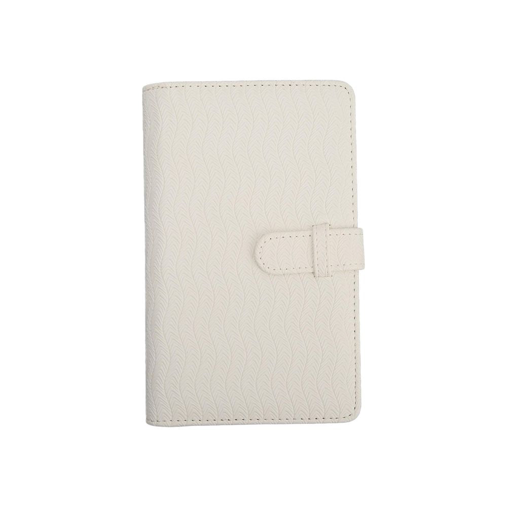Pikxi AM96-01 96 Pockets Elegant Carved Wave Style Photo Album with Slip On Latch for Fujifilm Instax Mini Instant Camera - Colors Available
