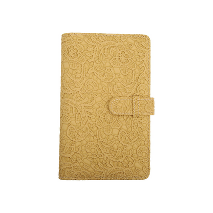 [CLEARANCE] Pikxi AM96-01 96 Pockets Elegant Carved Lace Style Photo Album with Slip On Latch for Fujifilm Instax Mini Instant Camera - Light Pink