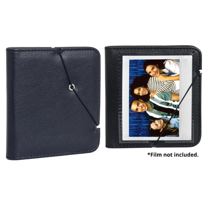 Pikxi 28 Pockets Portable PU Leather Photo Album for FUJIFILM Instax Wide Instant Film Camera with Rope Strap Closure – Available in Green, Brown, Black, White, and Gray Color Options