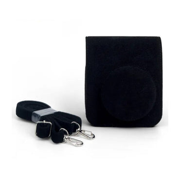 [CLEARANCE] Pikxi BFL12 Fujifilm Instax Mini 12 Felt Soft Protective Camera Case Bag with Shoulder Strap - Tulip Stickers
