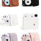 Pikxi BMS12 Carved Lace Style Fujifilm Instax Mini 12 PU Leather Protective Camera Case Bag with Shoulder Strap - Colors Available