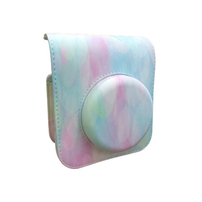 [CLEARANCE] Pikxi BMS12 Painted Style Fujifilm Instax Mini 12 Colorful Artistic PU Leather Protective Camera Case Bag with Shoulder Strap - Palm Print