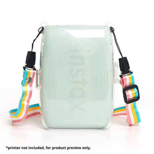 Pikxi Transparent Crystal Cover Carry Case for Fujifilm Instax Mini Link 3 with Formfitting Design and Anti-Scratch Drop Resistant