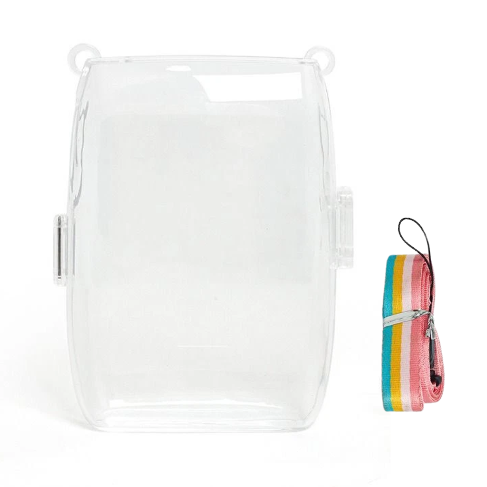 Pikxi Transparent Crystal Cover Carry Case for Fujifilm Instax Mini Link 3 with Formfitting Design and Anti-Scratch Drop Resistant
