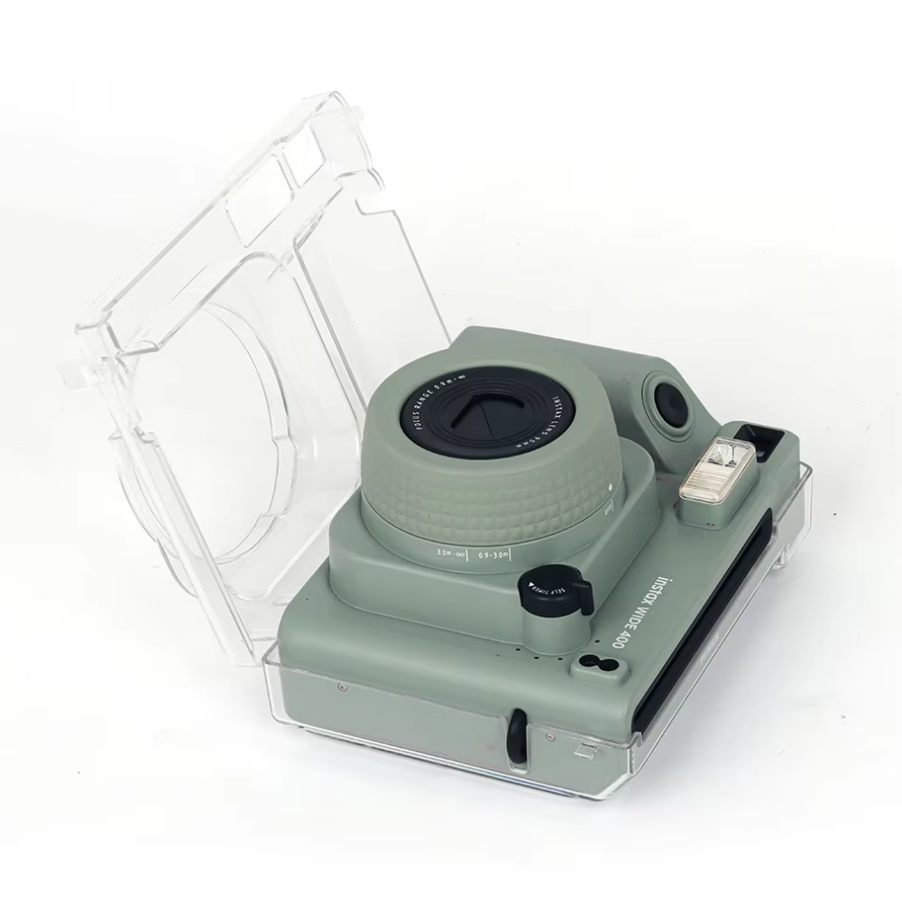 Pikxi Transparent Crystal Cover Case for Fujifilm Instax Wide 400 Camera with formfitting Design and Anti-Scratch Drop Resistant