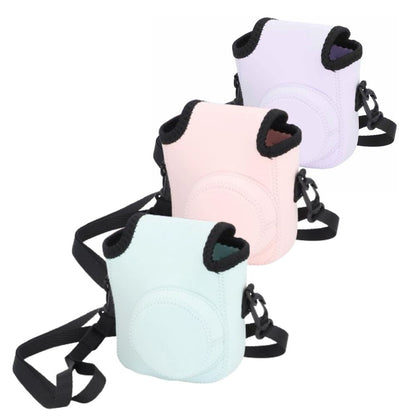[CLEARANCE] Pikxi Soft Fujifilm Instax Mini 12 Camera Case Bag with Padded Inner Lining, Waterproof Neoprene Surface, and Shoulder Carrying Strap - Purple