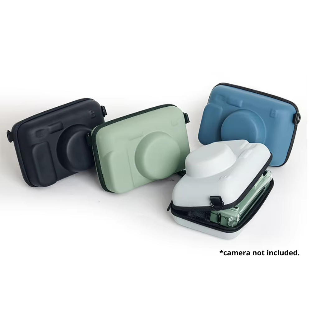 Pikxi Hard Case Protective Sling Bag for Instax Wide 400 / 210 / 300 Series and LOMO Instant Film Camera | Black Blue Green White