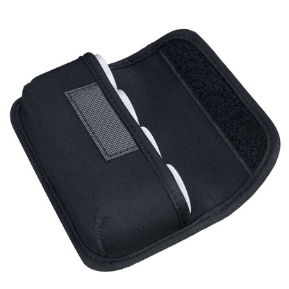 Pikxi Carrying Case Pouch Bag for 4 Rolls 35mm 135 Color, Negative & B&W Camera Films with Inner Elastic Holder - Black