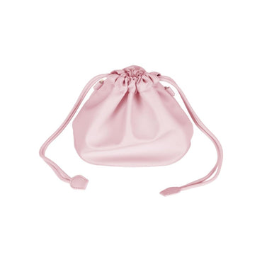 [CLEARANCE] Pikxi Elegant Universal Drawstring Leather Carrying Pouch Bag with Brass Chainlink Strap, and Water Resistant Lining - Lilac Purple