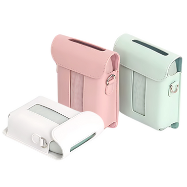 Pikxi Full Body PU Leather Sling Case for FUJIFILM Instax Mini Link 3 Photo Printer with Formfitting Design | Green Pink White