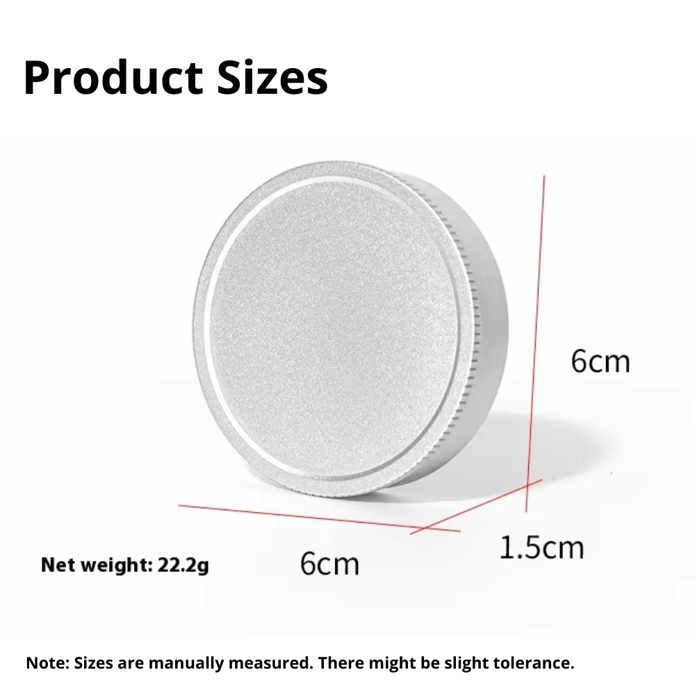 Pikxi Aluminum Lens Cap for FUJIFILM Instax Wide EVO Hybrid Instant Digital Film Camera with Dust, Scratch and Fingerprint Protection | Black Silver