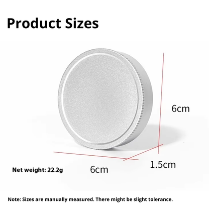 Pikxi Aluminum Lens Cap for FUJIFILM Instax Wide EVO Hybrid Instant Digital Film Camera with Dust, Scratch and Fingerprint Protection | Black Silver