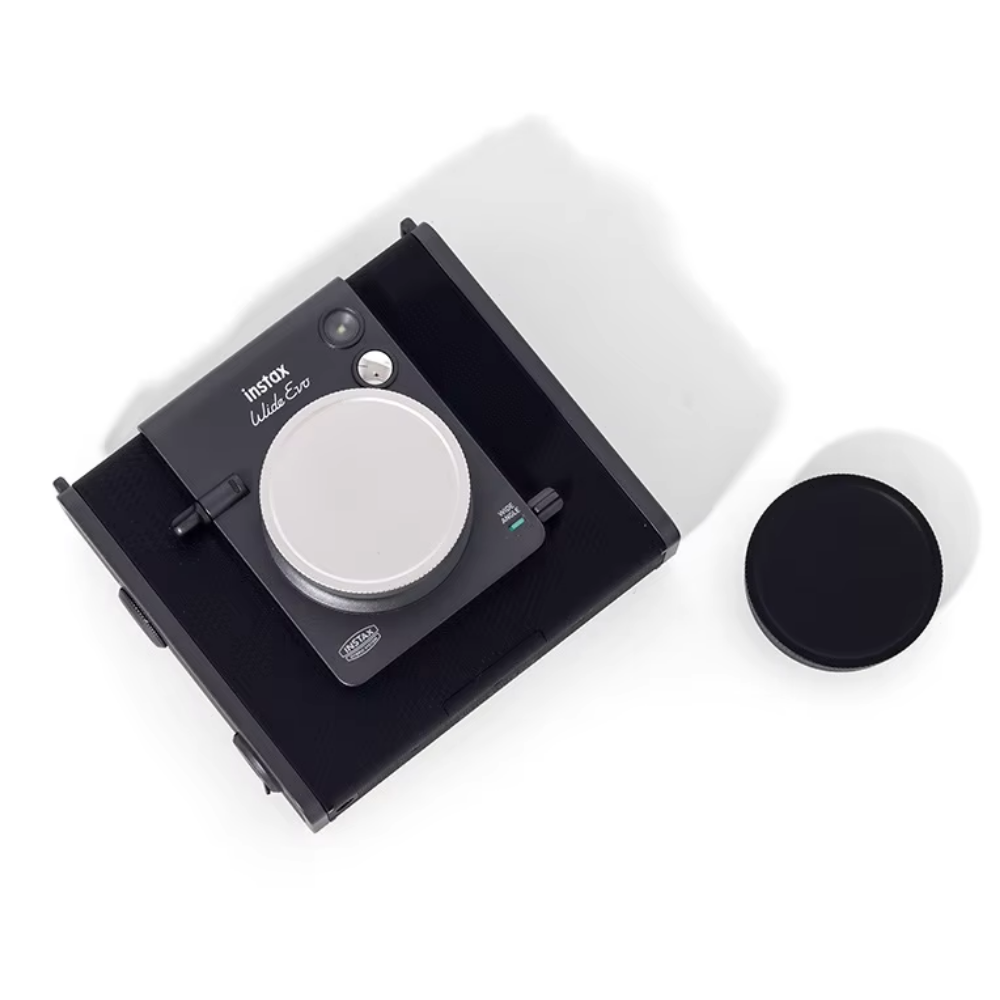 Pikxi Aluminum Lens Cap for FUJIFILM Instax Wide EVO Hybrid Instant Digital Film Camera with Dust, Scratch and Fingerprint Protection | Black Silver