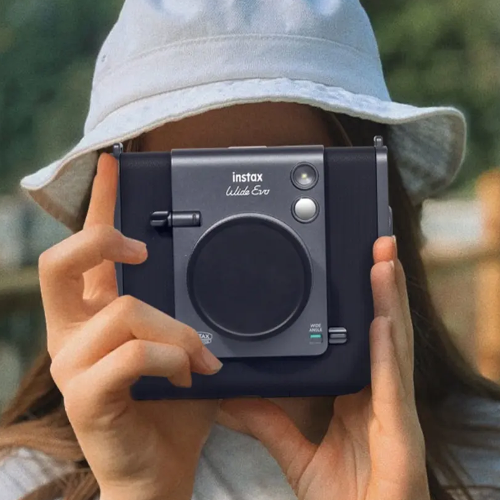 Pikxi Aluminum Lens Cap for FUJIFILM Instax Wide EVO Hybrid Instant Digital Film Camera with Dust, Scratch and Fingerprint Protection | Black Silver
