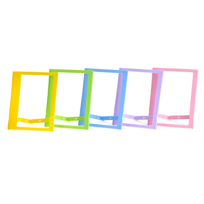 Pikxi 5-Pack Multicolor Instant Wide Film Stand Plastic Photo Frame for FUJIFILM Instax Wide Cameras