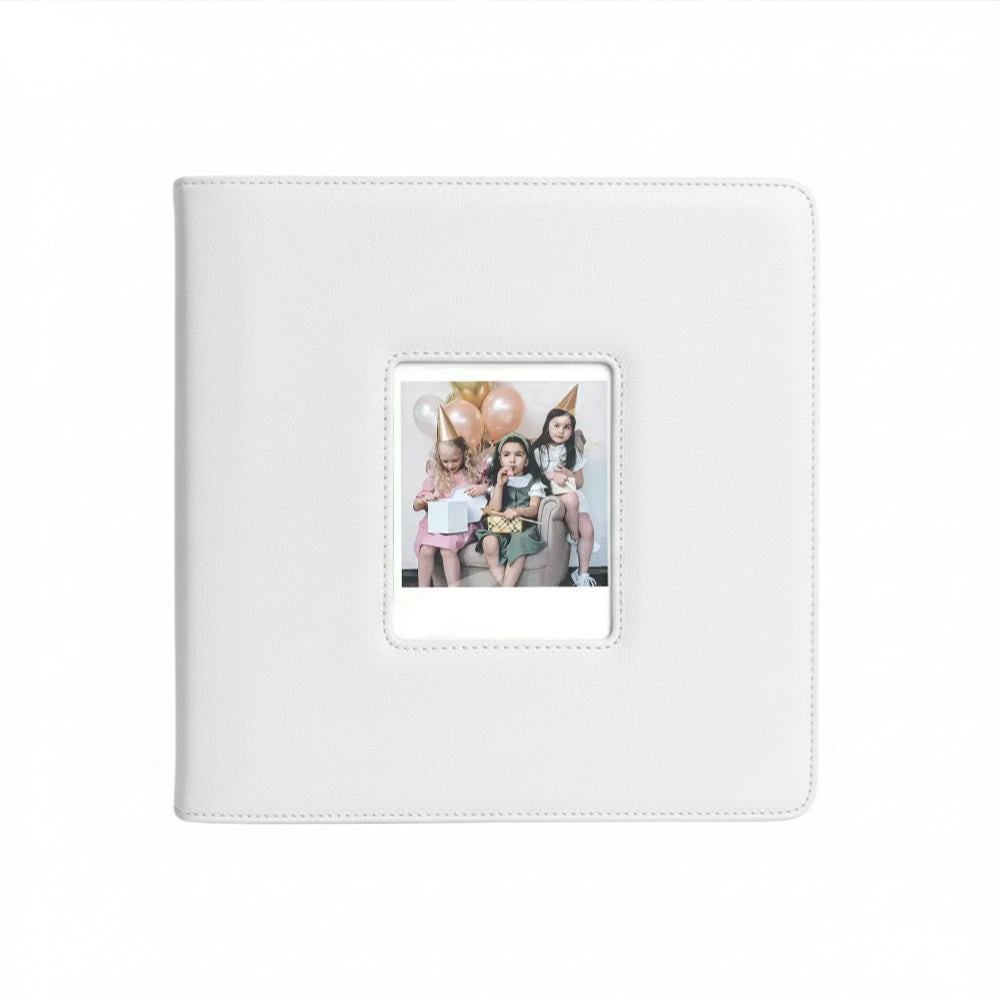 Pikxi 288 Pockets Large Capacity PU Leather Photo Album for FUJIFILM Instax Wide Instant Film Camera with Garter Strap Closure and Front Film Cover | Green, Brown, Black, &White