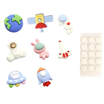 [CLEARANCE] Pikxi 8-Piece Assorted 3D Cute Decorative Stickers for Fujifilm Instax Film Photo Album, Frame, Tumbler, Phone Case, and more DIY Crafts | STICKER-1