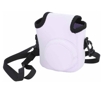 [CLEARANCE] Pikxi Soft Fujifilm Instax Mini 12 Camera Case Bag with Padded Inner Lining, Waterproof Neoprene Surface, and Shoulder Carrying Strap - Purple