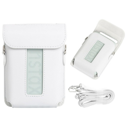 Pikxi Full Body PU Leather Sling Case for FUJIFILM Instax Mini Link 3 Photo Printer with Formfitting Design | Green Pink White