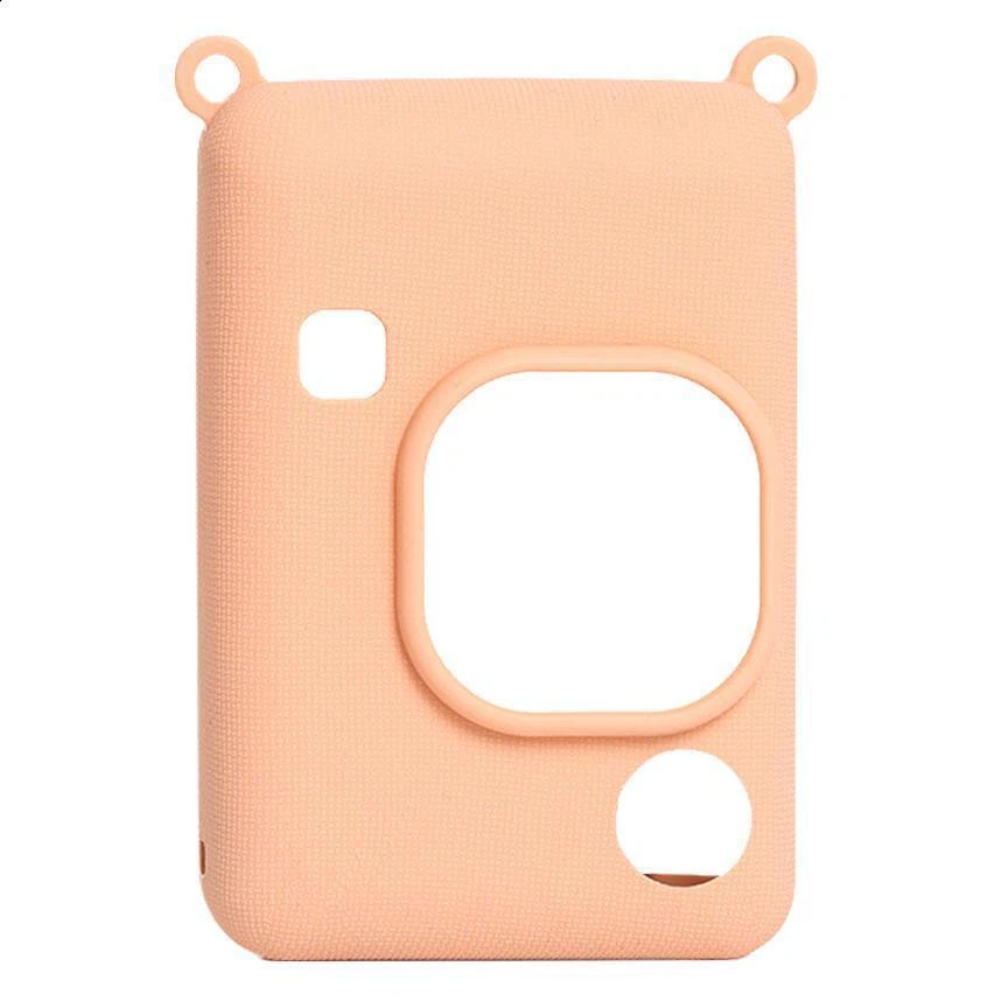 Pikxi Soft Silicone Protective Case for FUJIFILM Instax Mini Li Play Hybrid Instant Digital Film Camera Wear and Drop Resistant with Formfitting Design | Black White Blush Green Brown