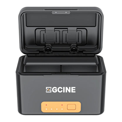 ZGCINE PS-G10 Mini / PS-G10 Mini Kit 2 Battery Charging Case with 2 1800mAh Batteries for GoPro HERO 10/9/8/7/6/5, Power Bank with USB-C PD Input/Output, 2-Slot Charger & 2 MicroSD Card Storage – Portable Charger for GoPro Action Cameras