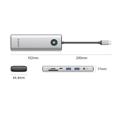 [CLEARANCE] ORICO 9-in-1 USB C Hub Adapter Multi-Interface Port Docking Station w/ 4K60 HDMI, 2.5G Ethernet Network RJ45, SD/TF Card Reader, 3.5mm Audio, 100W PD Type C Fast Charging & 5Gbps Data Transfer for Computer & Laptop