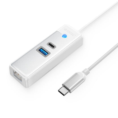[CLEARANCE] ORICO 3-in-1 USB 3.0 Type C Data Hub with 5Gbps USB-C 3.0 Input, 1000Mbps Ethernet, 5Gbps USB-A 3.0 Output for Windows 8/10, macOS, Linux | PWCUR-C3-05