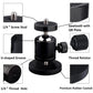 Pxel Multi-Purpose Magnetic Camera Mounting with Mini Ball Head, Strong Rubber Coating Neodymium Magnet and 1/4' Screw Stud, Phone Holder & Action Camera Mount Adapter for Action Cameras, Smartphones, Mirrorless and LED Lights | AA-TH