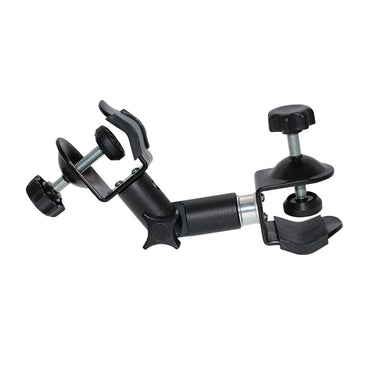 Pxel Adjustable Clip Clamp Umbrella Holder with Lightweight Alloy Metal, Rubber Clamp Pad, Detachable 1/4" Screw Stud for Camera Tripod use for Outdoor Photography | AA-UC8
