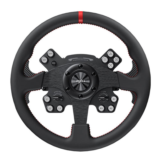 PXN V12 13-inch Quick Release Racing Wheel with Carbon Fiber Paddle Shifters, RGB Light Indicators, Programmable Buttons - Multi-Platform Game Driving Steering Wheel Controller for PC, PS4, PS5, Xbox Gaming Console