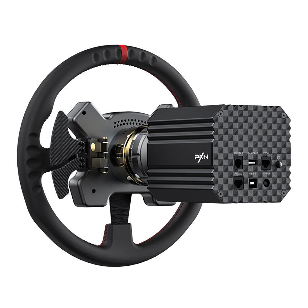 PXN V12 13-inch Quick Release Racing Wheel with Carbon Fiber Paddle Shifters, RGB Light Indicators, Programmable Buttons - Multi-Platform Game Driving Steering Wheel Controller for PC, PS4, PS5, Xbox Gaming Console