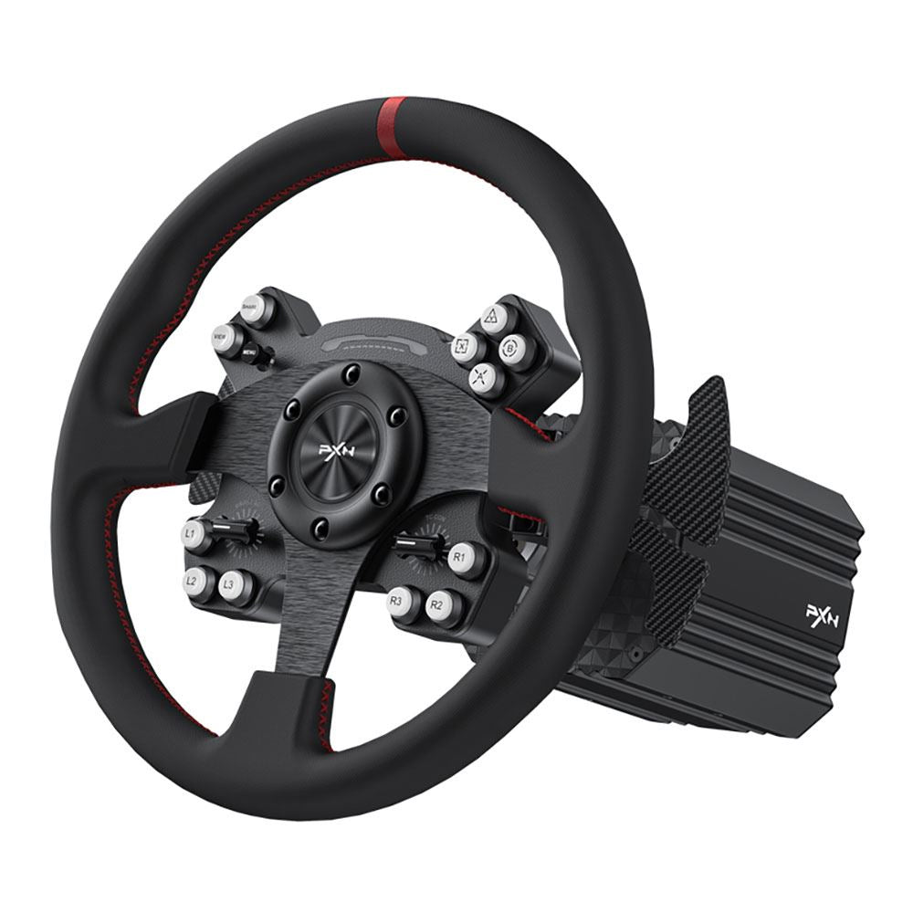 PXN V12 13-inch Quick Release Racing Wheel with Carbon Fiber Paddle Sh ...