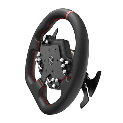 PXN V12 Lite Quick Release Racing Wheel with Carbon Fiber Paddle Shifters, RGB Light Indicators, Programmable Buttons - Multi-Platform Game Driving Steering Wheel Controller for PC, PS4, PS5, Xbox Gaming Console