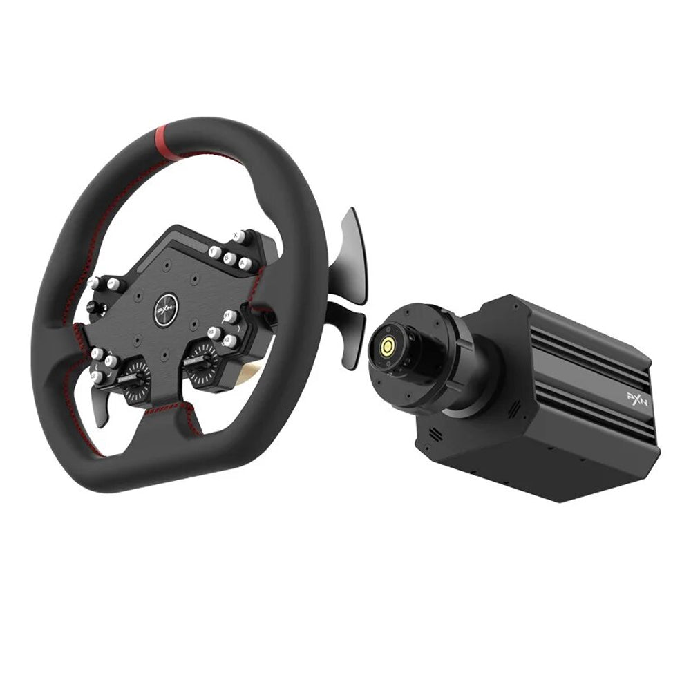 PXN V12 Lite Quick Release Racing Wheel with  Programmable Buttons - Multi-Platform Game Driving Steering Wheel Controller for PC, PS4, PS5, Xbox Gaming Console