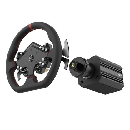 PXN V12 Lite Quick Release Racing Wheel with Carbon Fiber Paddle Shifters, RGB Light Indicators, Programmable Buttons - Multi-Platform Game Driving Steering Wheel Controller for PC, PS4, PS5, Xbox Gaming Console