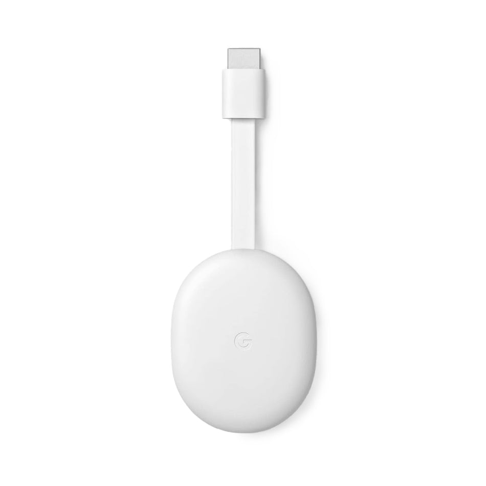 Google Chromecast 1080p FHD Streaming Media Player with GoogleTV, HDR Support, and Included Voice Remote (Snow)