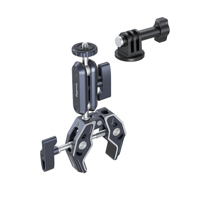 SmallRig Crab-Shaped Clamp with Ballhead Magic Arm with 3.5Kg Load Capacity, Anti-Twist Design and 360 Degree Adjustable Knob for Cameras, Monitors & LED Lights 3757B
