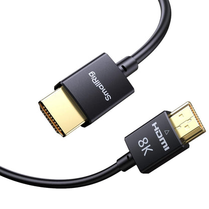 SmallRig 8K HDMI Data Cable 1 Meter Ultra-Flexible Slim Cord, HDMI 2.1, Supports 8K@60Hz / 4K@120Hz / HDR for Cameras, Monitors, Consoles & HDTV | 5086