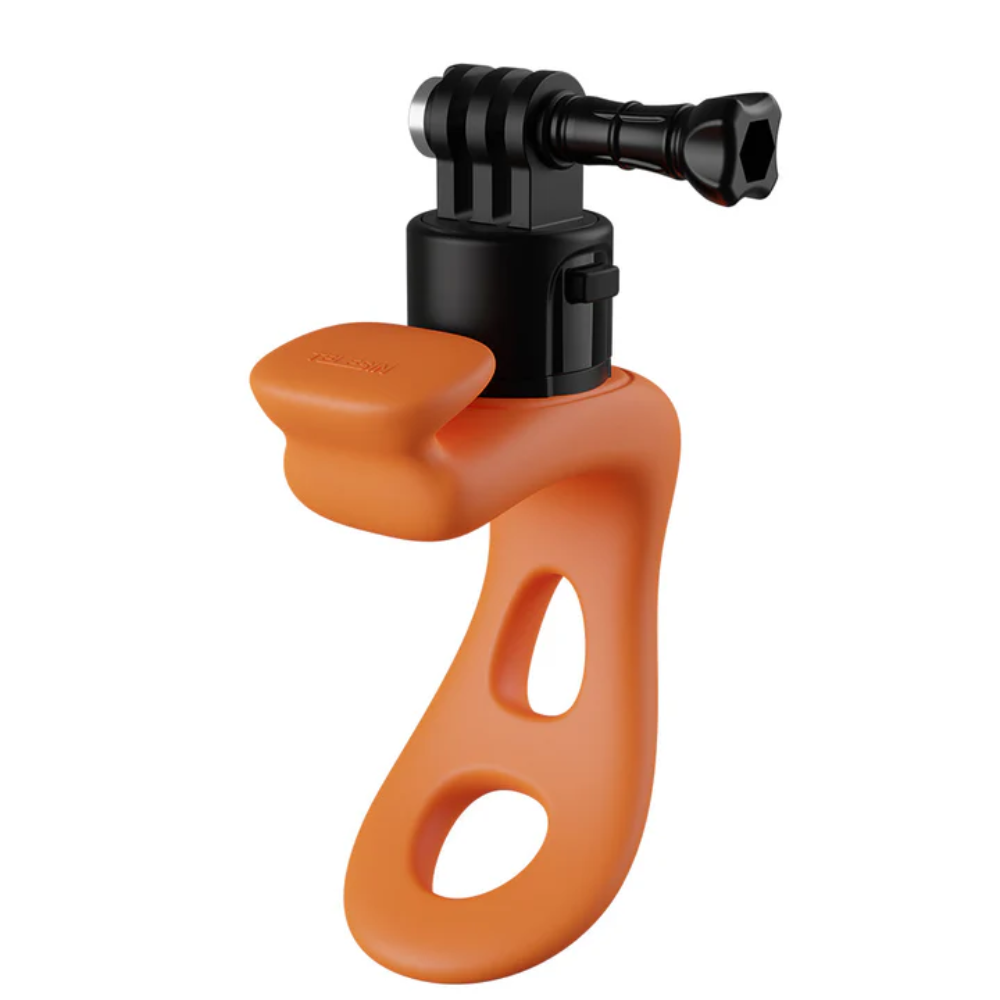 TELESIN Handlebar Elastic Silicone Mount for Bike Motorcycle 360 Degree Rotation, QR Quick Release Design for GoPro Insta360 DJI Action Cameras