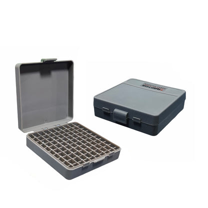 [CLEARANCE] Raptor TB-906 Ammo Box Water/Dust Resistant Plastic Case 100 Rounds Flip Top Snaplock with IP65 Rating (Gray) TB 906