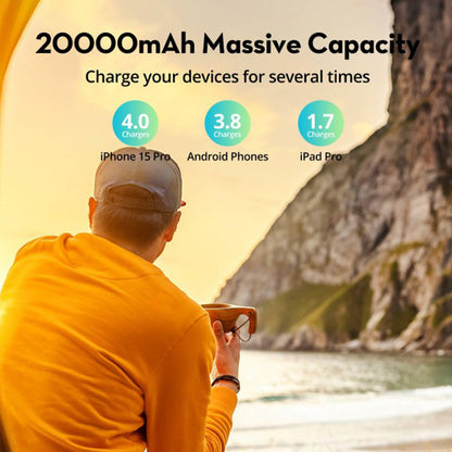 [CLEARANCE] RAVPower PD Pioneer 20W 10000mAh 3-Port (Dual USB 3.0, USB Type-C) Powerbank with i-Smart Technology | RP-PB1204