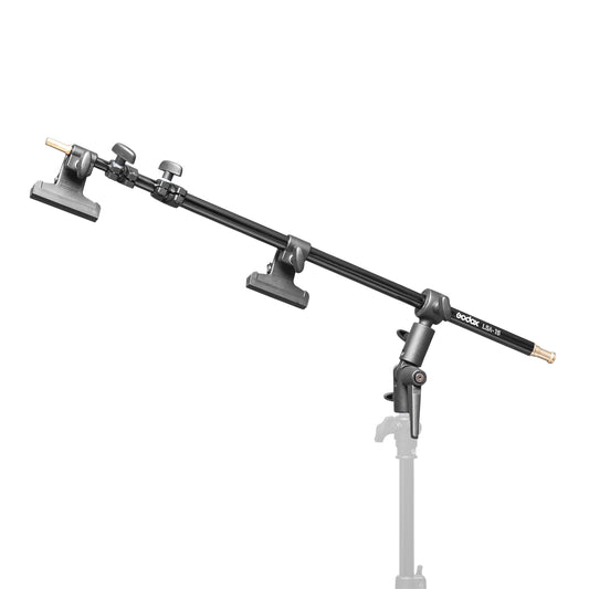 Godox LSA-15 Boom Arm with Clamp Aluminum Reflector Holder Adjustable Up to 27.5 to 67" for Photography, Tripod, Light Stand