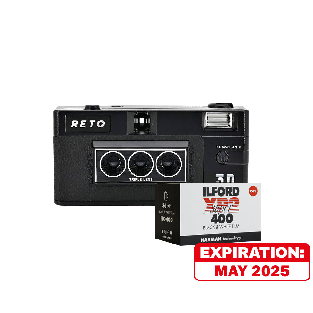 RETO3D Classic Retrospect Reusable Film Camera and KODAK / ILFORD Film – JG  Superstore