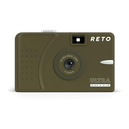 RETO Ultra Wide & Slim Film Camera with 22mm Ultra-Wide-Angle Lens, 135 35mm Film Format, Point and Shoot for Photography | Pastel Pink