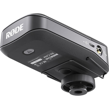 Rode RodeLink Filmmaker Kit (TX + RX) Digital On-Camera 2.4GHz Wireless Omnidirectiol Condenser Lavalier Microphone Set with 100m Max Operating Range, 3.5mm TRS Output, OLED Display, USB / AA Battery Power for Vlog Vlogging, Interviews