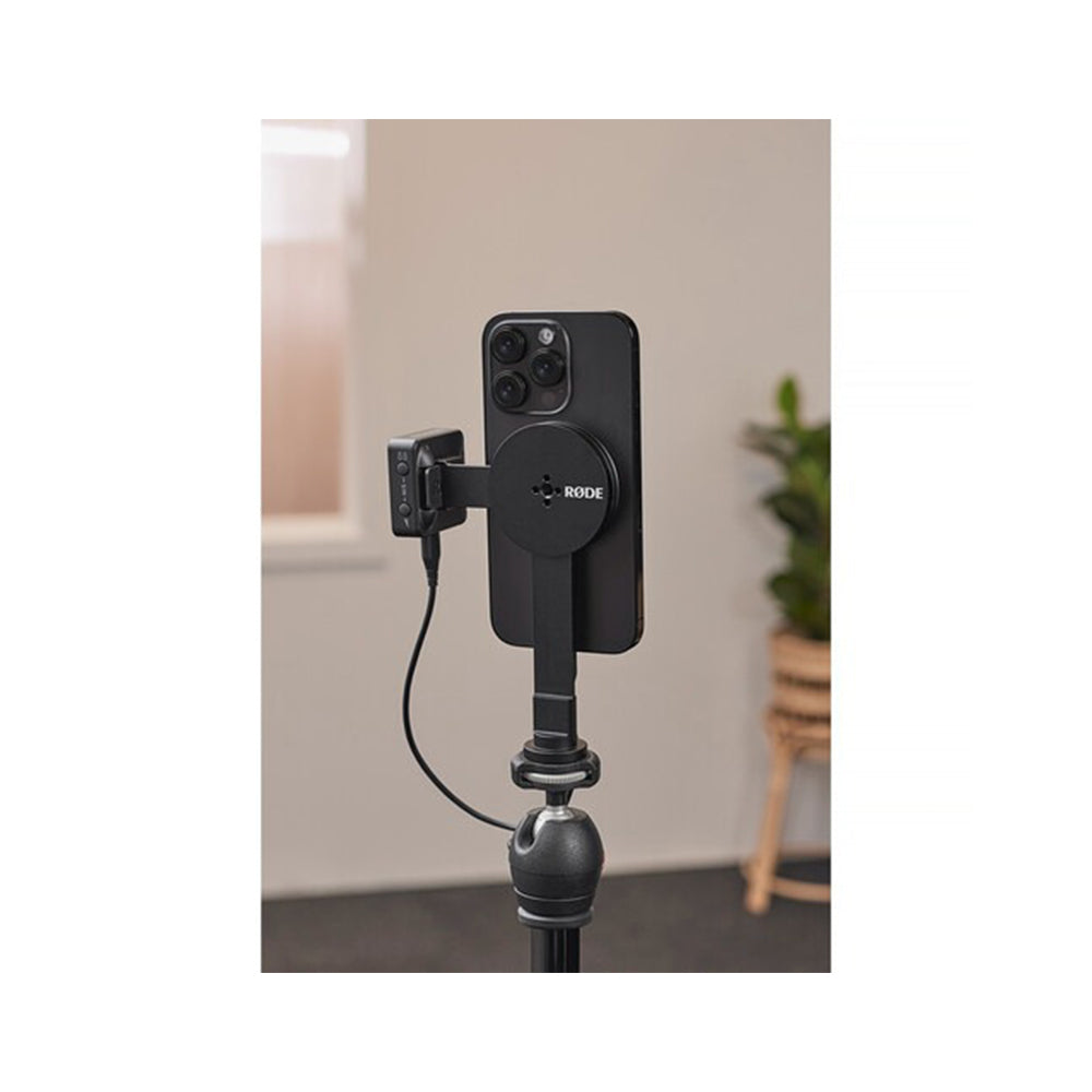 Rode Magnetic Adaptor + 1/4" Tripod Mount for MagSafe iPhone Smartphones Portrait Landscape with Long and Short Cold Shoe Arms