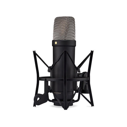 Rode NT1 5th Generation Cardioid Condenser Large Diaphragm Microphone with Analog XLR / Digital USB Type-C Dual Connect Ports, Revolution Preamp and On-board DSP for APHEX and USB Bus / Phantom Powered for Recording, Streaming, Podcasting | Silver, Black