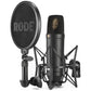 RODE NT1 Large-Diaphragm Condenser Microphone with SM6 Shock Mount, Pop Filter & Dust Cover Mic Kit | Cardioid Polar Pattern | Ultra-Low Noise | Wide Dynamic Range | for Vocals, Instrument Recording & Live Stage Performance